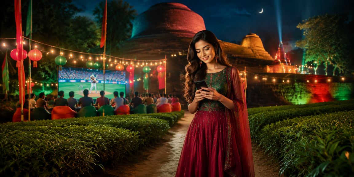 কুমিল্লায় লাল-সবুজ পোশাকে bd999 ক্রিকেট বেটিং উপভোগ